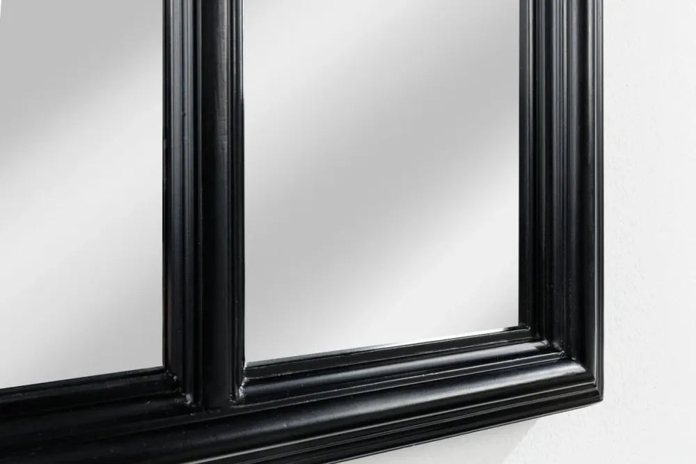Oglinda cu rama din Lemn de pin Negru H140xL60cm Castillo