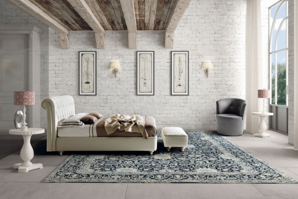 Pat tapitat Raffaello cu somiera si husa detasabila 160x200cm