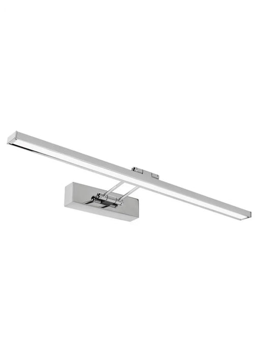 Aplica de perete structura din Aluminiu Argintiu si abajur din Acrilic Alb H19xL45cm IP44 8W 310lm 4000k ROSA