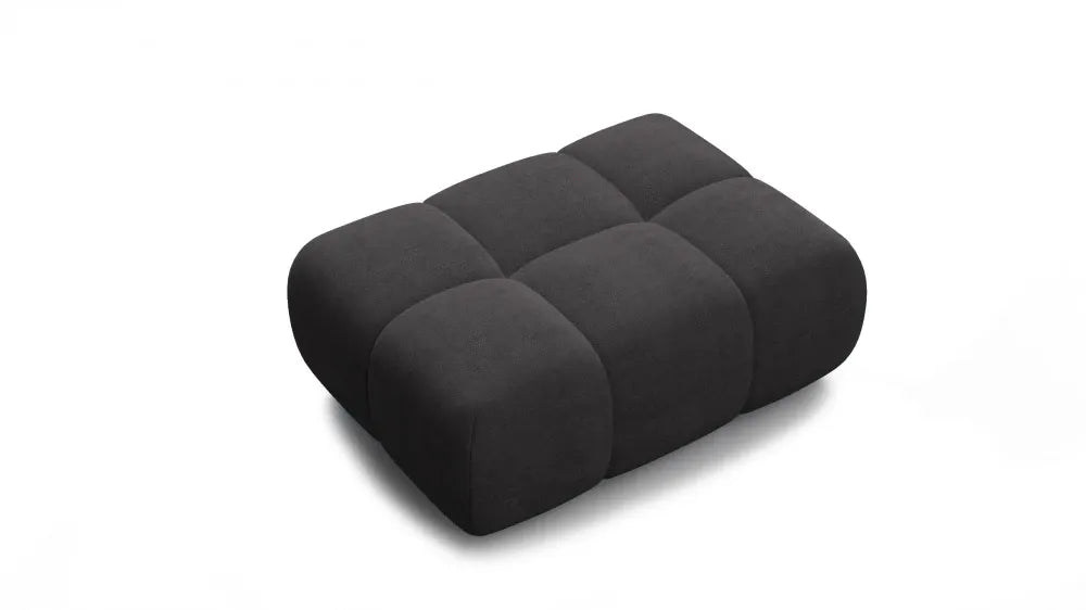 Taburet tapitat cu material pet friendly Alias gri L71x100cm