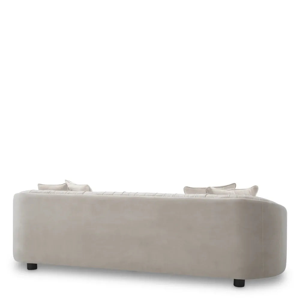 Canapea tapitat cu Catifea Crem L241xA100xH64cm Jameson Eichholtz