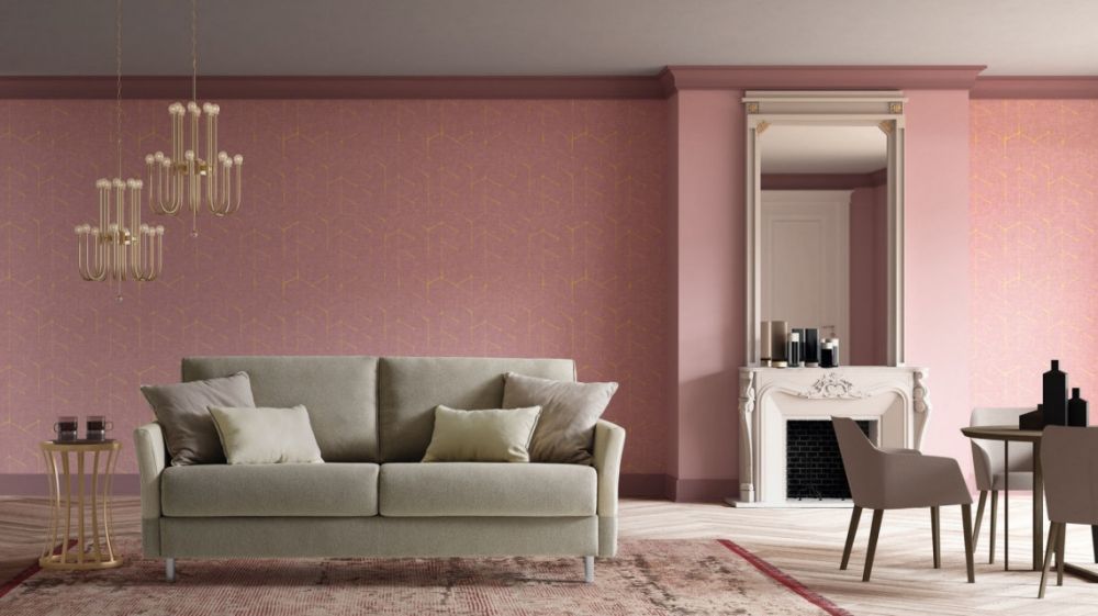 Canapea 3 locuri extensibila cu saltea de 140x190cm Maldive