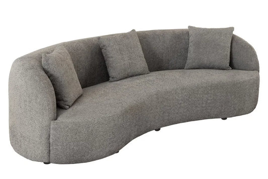 Canapea 3 locuri tapitat cu Stofa boucle Gri L229cm Atelier