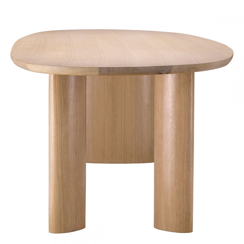Masa Oval Lindner Eichholtz din Furnir de stejar Bej de 6-8 persoane L259.5xH77cm