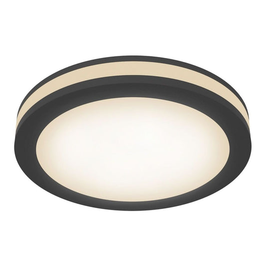 Spot incastra din Aluminiu Negru D10xH4cm Phanton