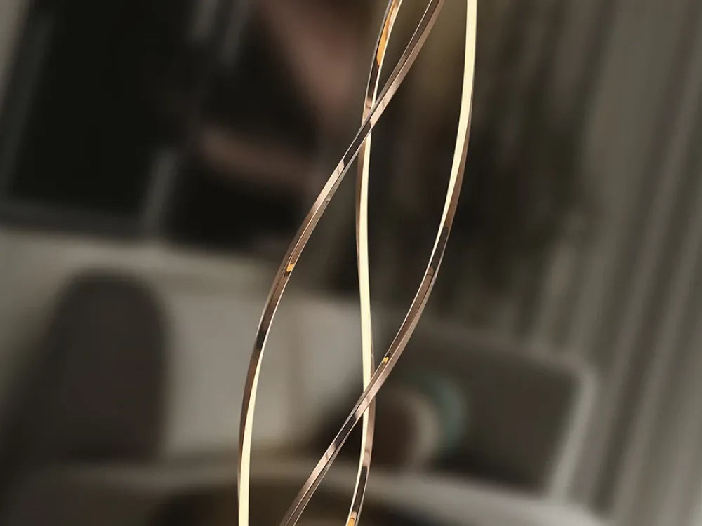 Lampa de podea din Metal Rose gold cu baza din Marmura alb H133xD22cm Adele