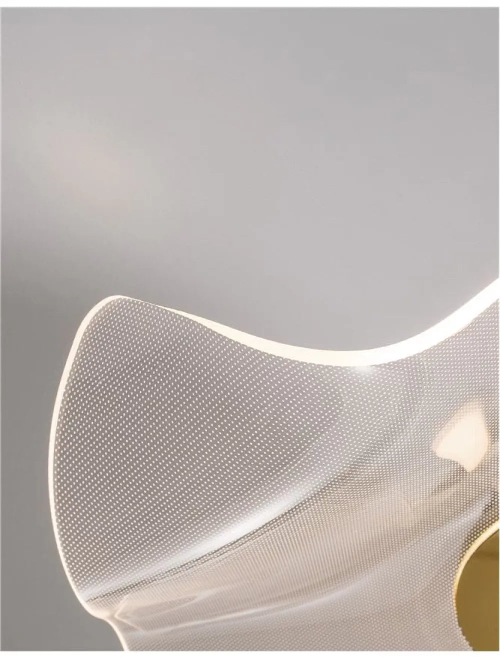 Plafoniera structura din Aluminiu Auriu si abajur din Acrilic Transparent H20xL50cm IP20 31W 2118lm 3000k SIDERNO