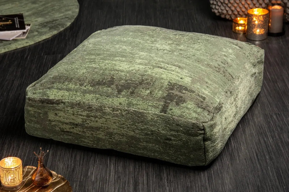 Perna de podea din Stofa Verde H20xL70cm Modern Art