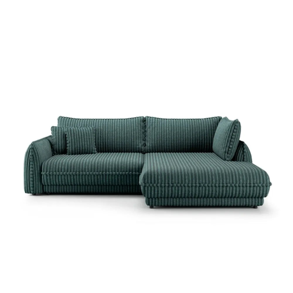 Coltar extensibil cu spatiu depozitare din Corduroy Verde Mojave II