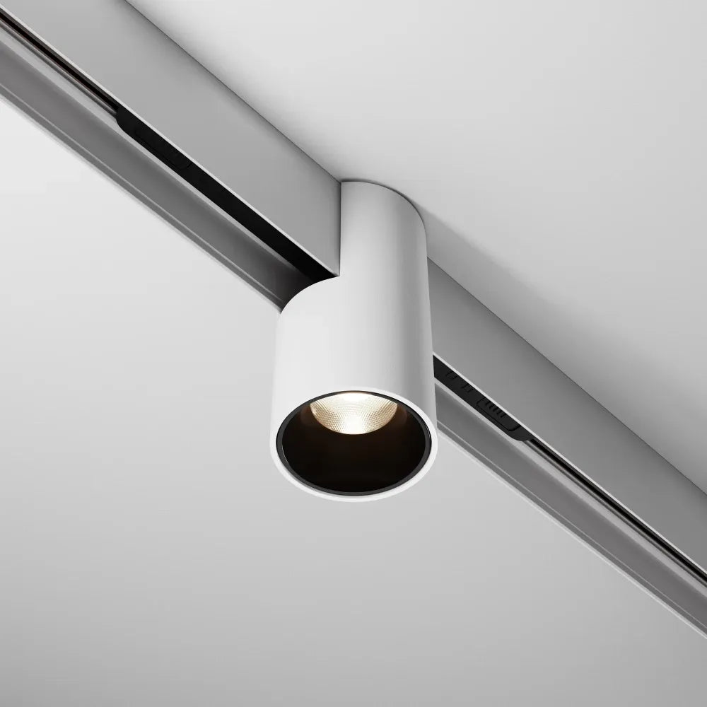 Spot dimabil smart pentru sina Exility din Aluminiu Alb H10.4xL19.3cm 7W 380lm 2700-6000k Alfa