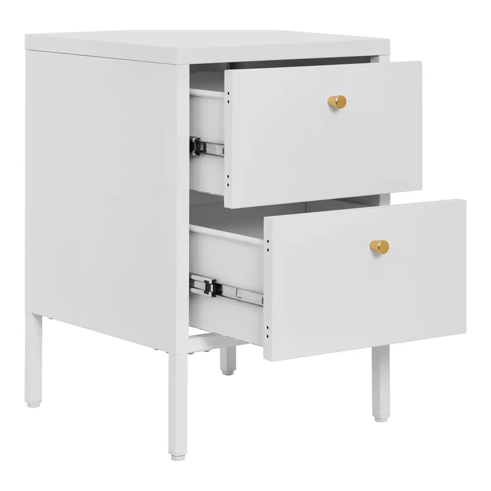 Noptiera din Metal Alb L40xH60cm Dalby