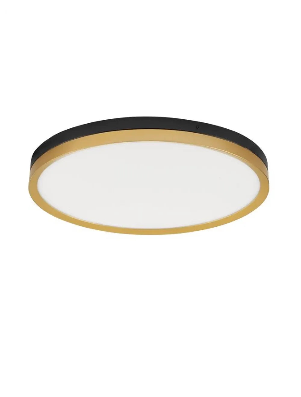Plafoniera structura din Metal Negru/Auriu si abajur din Acrilic Alb H5xL50cm IP20 38W 2198lm 3000k CANTRIA