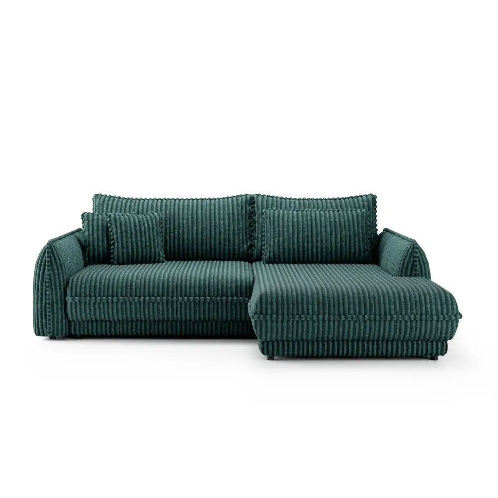 Coltar extensibil cu spatiu depozitare din Corduroy Verde Mojave I