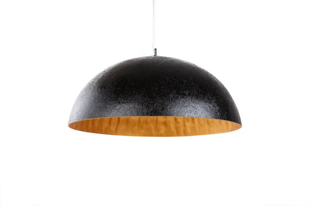 Pendul din Metal Argintiu si Fibra de sticla Negru/Auriu D70xH120cm Glow
