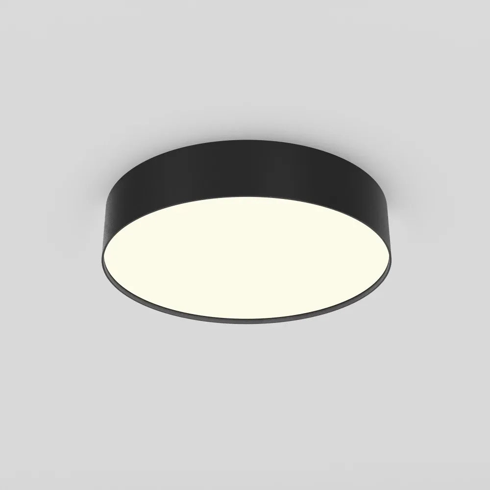 Plafoniera din Aluminiu Negru H6xD30cm Zon