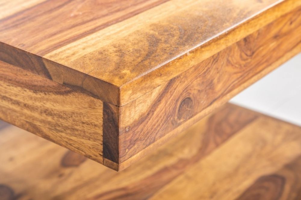 Masuta de cafea patrata din lemn masiv Maro L60xH40cm Giant