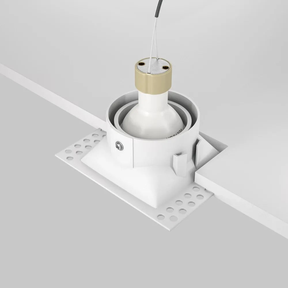 Spot incastrat din Aluminiu Alb H4xL11cm IP 20 GU10 50W Dot