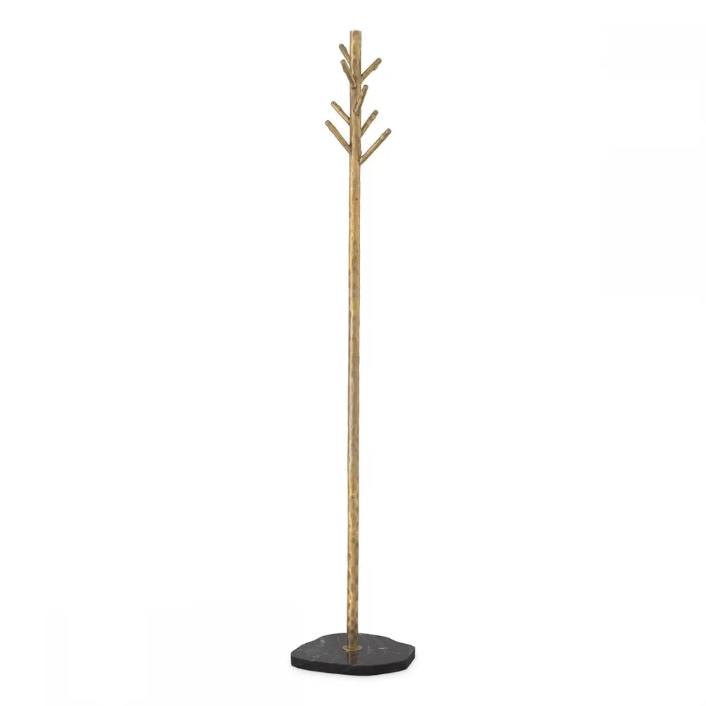 Cuier de podea din Metal/Marmura Alama/Negru D29.5cm Stern Eichholtz