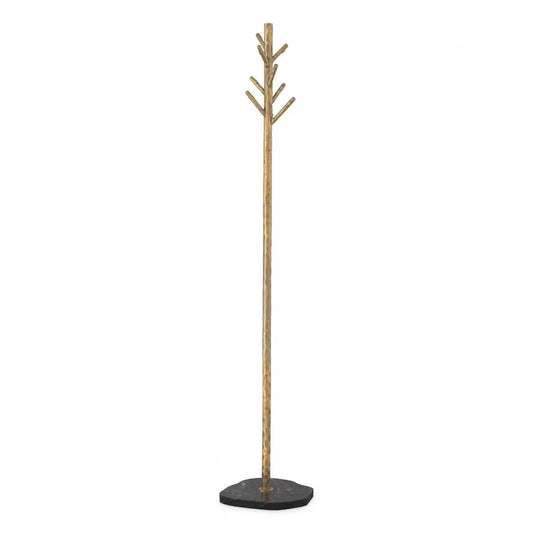 Cuier de podea din Metal/Marmura Alama/Negru D29.5cm Stern Eichholtz