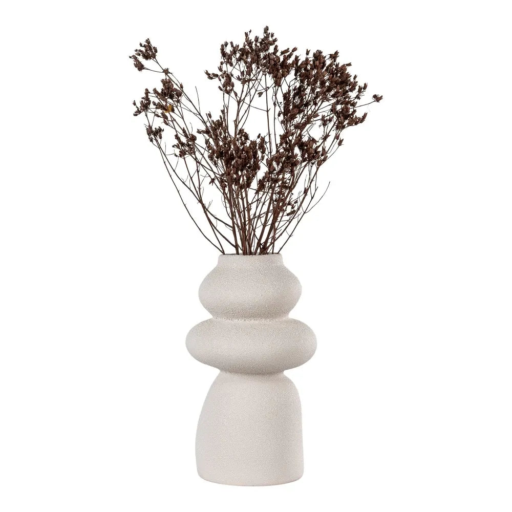 Vaza din Ceramica Bej H26,5xD14,5cm HN0863