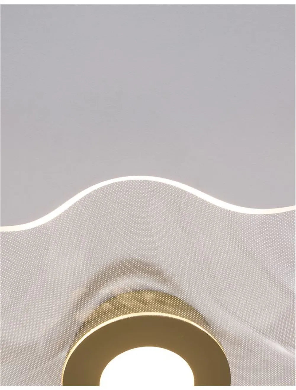 Plafoniera structura din Aluminiu Auriu si abajur din Acrilic Transparent H20xL50cm IP20 31W 2118lm 3000k SIDERNO