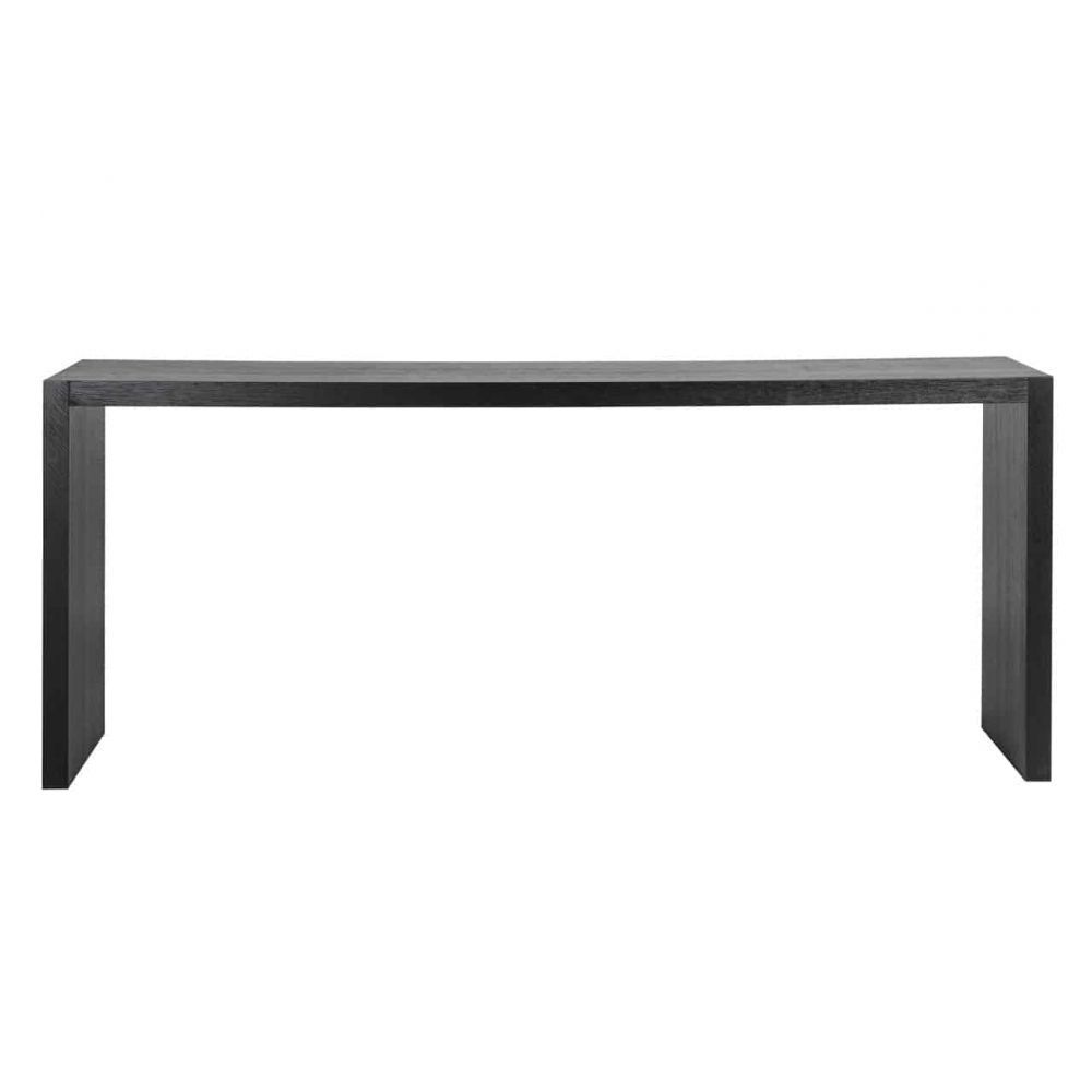 Consola din Lemn masiv de stejar Negru Oakura L200xH80cm Richmond Interiors