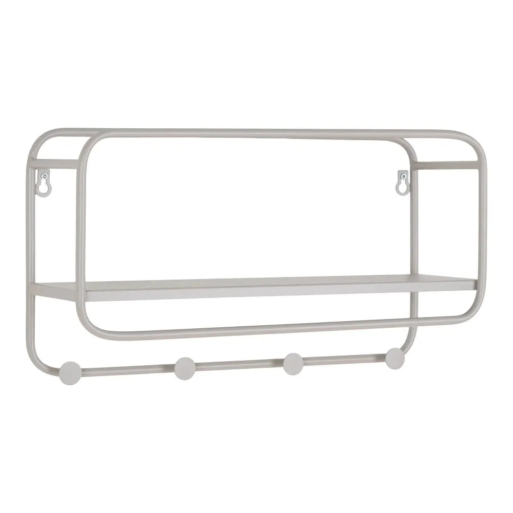 Cuier de perete din Metal Gri L45xH25cm Feira