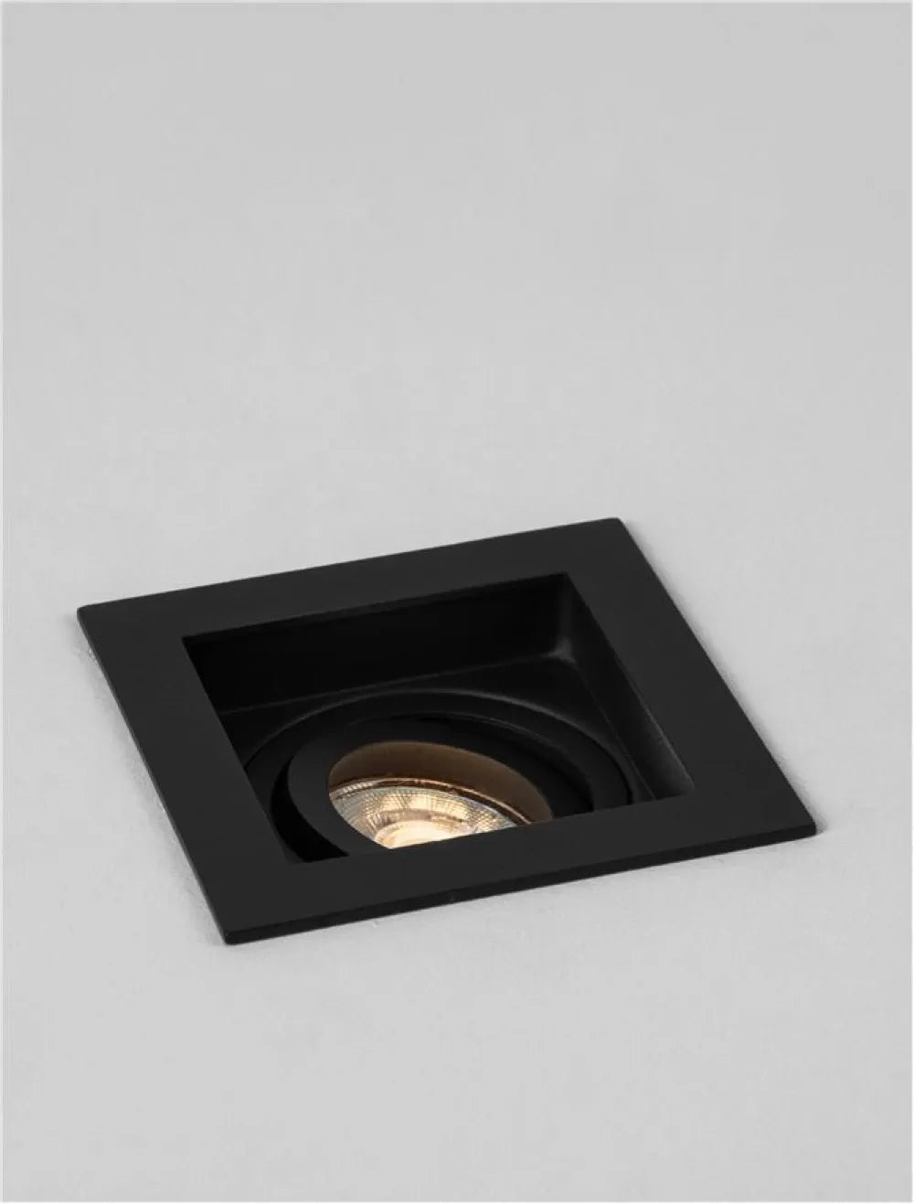 Spot incastrat din Aluminiu Negru H4xL10cm IP20 10W GU10 Eiriam
