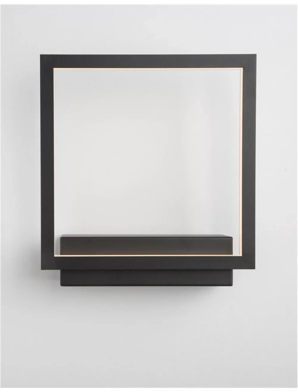 Aplica de perete din Aluminiu Negru H25xL21cm IP20 18W 1080lm 3000k CORNICE