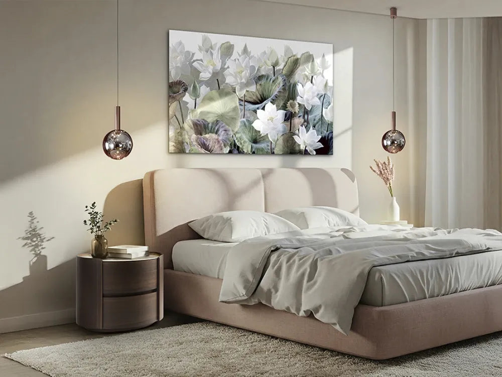Noptiera din Placaj Maro inchis si Portelan Multicolor L60xH48cm Enoc