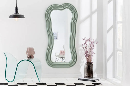 Oglinda cu rama din Poliuretan/MDF Verde H100xL52cm Alice Ii