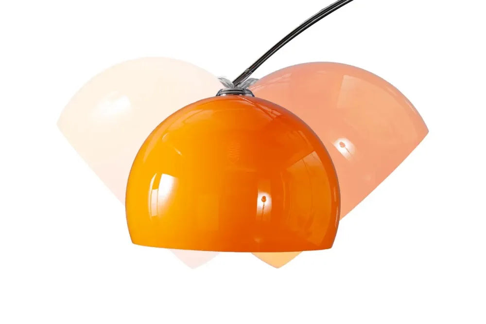 Lampa de podea din Marmura/Metal Alb si Plastic Portocaliu H175-205xL150-160cm Big Bow