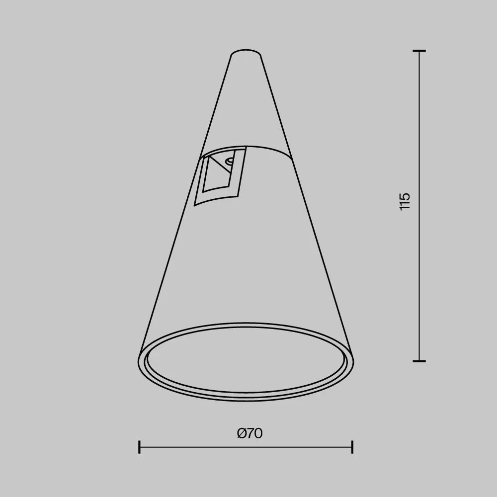 Spot pentru sina Flarity din Aluminiu Alama H11.5xD7cm 5W 250lm 2700k Keila