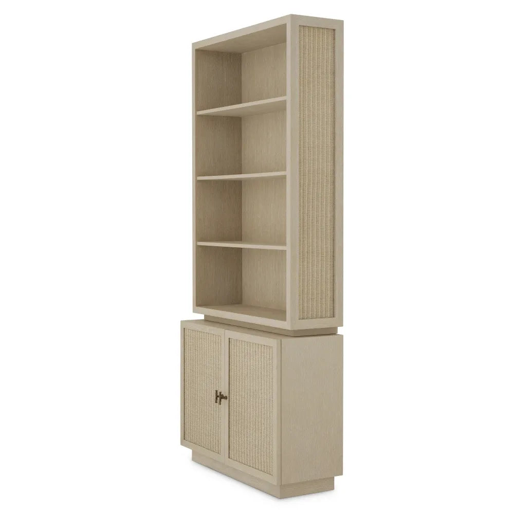 Biblioteca din Furnir de stejar Maro deschis L105xH240cm Borchard Eichholtz