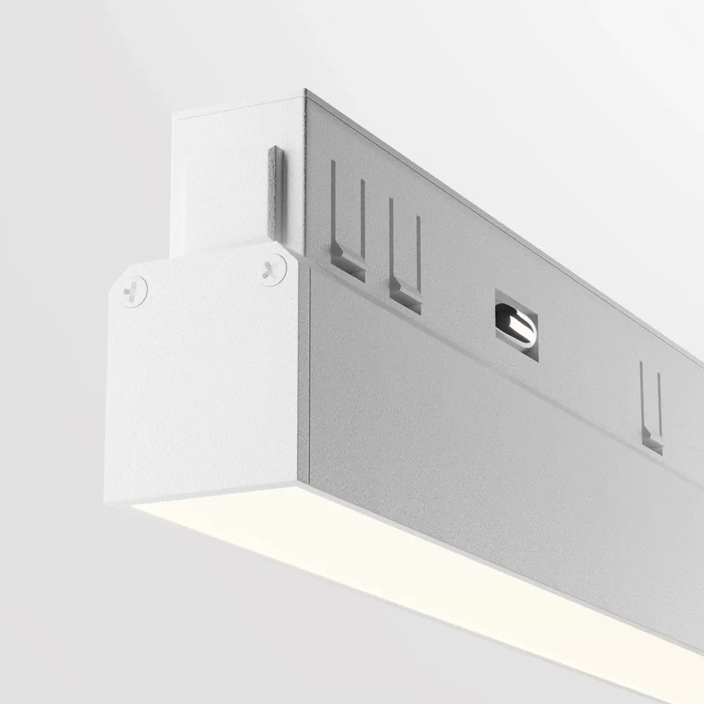 Spot pentru sina magnetica incastrata Exility din Aluminiu Alb 12W 800lm k L30xH5cm Basis