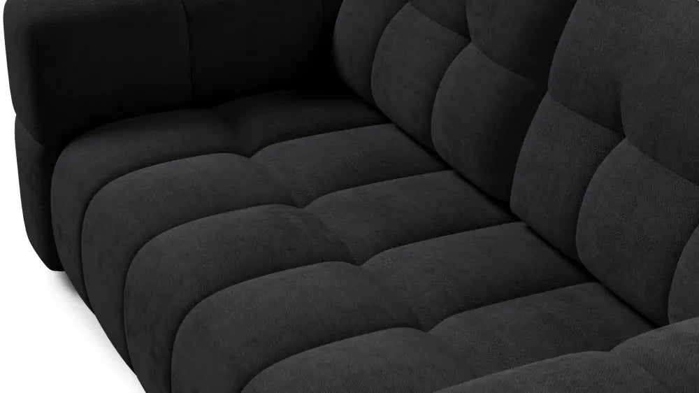 Canapea tapitata cu material pet friendly Alias negru L211x104cm