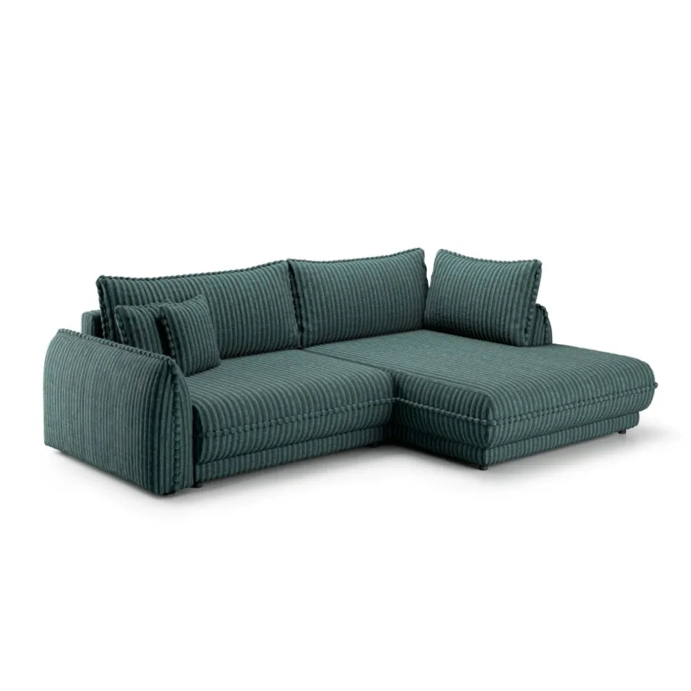 Coltar extensibil cu spatiu depozitare din Corduroy Verde Mojave II