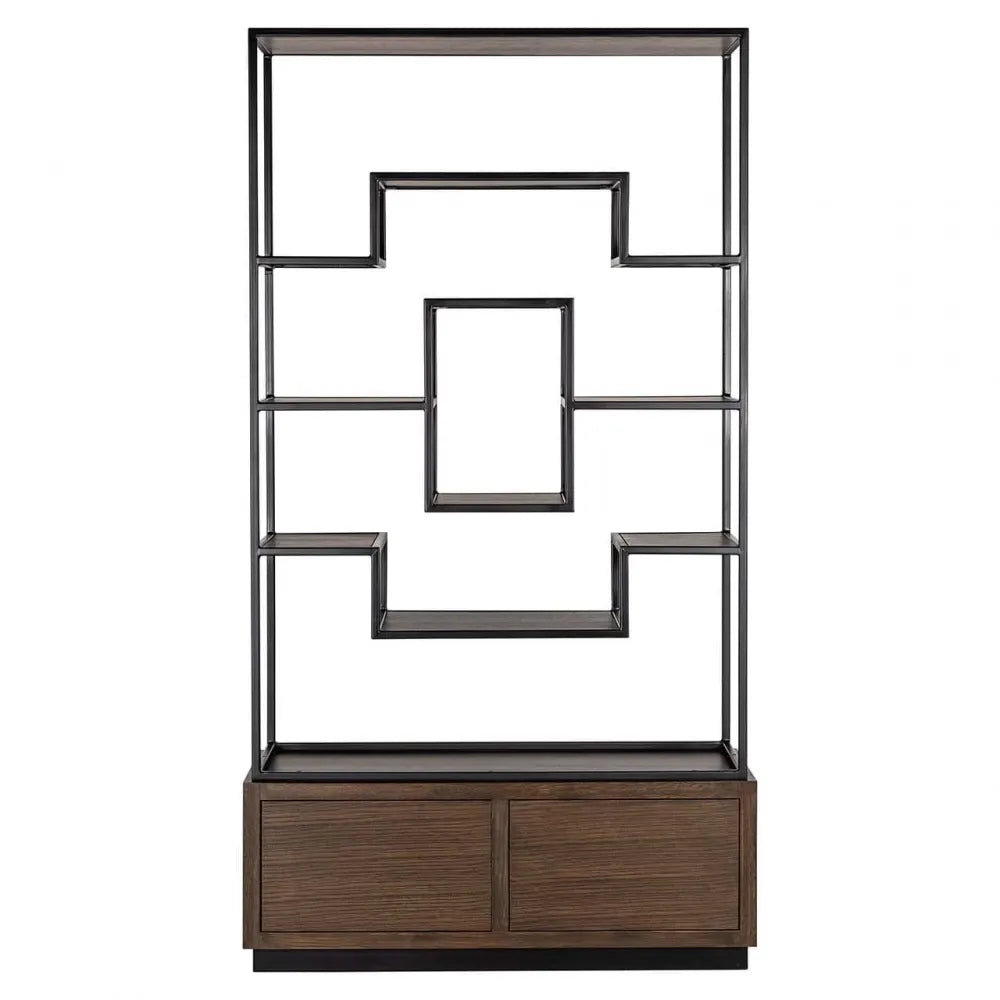 Raft cu 2 sertare din Furnir de stejar Maro L120xH220cm Bonvoy Richmond Interiors