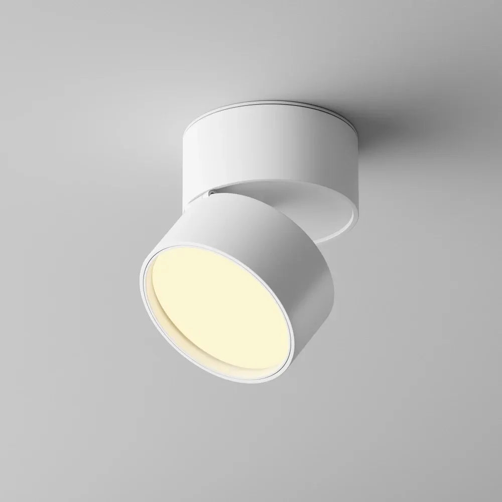 Spot aplicat din Aluminiu Alb H8xD8.5cm Onda