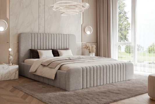 Pat 180 x 200 tapitat cu Chenille Perfect harmony Gri Polema