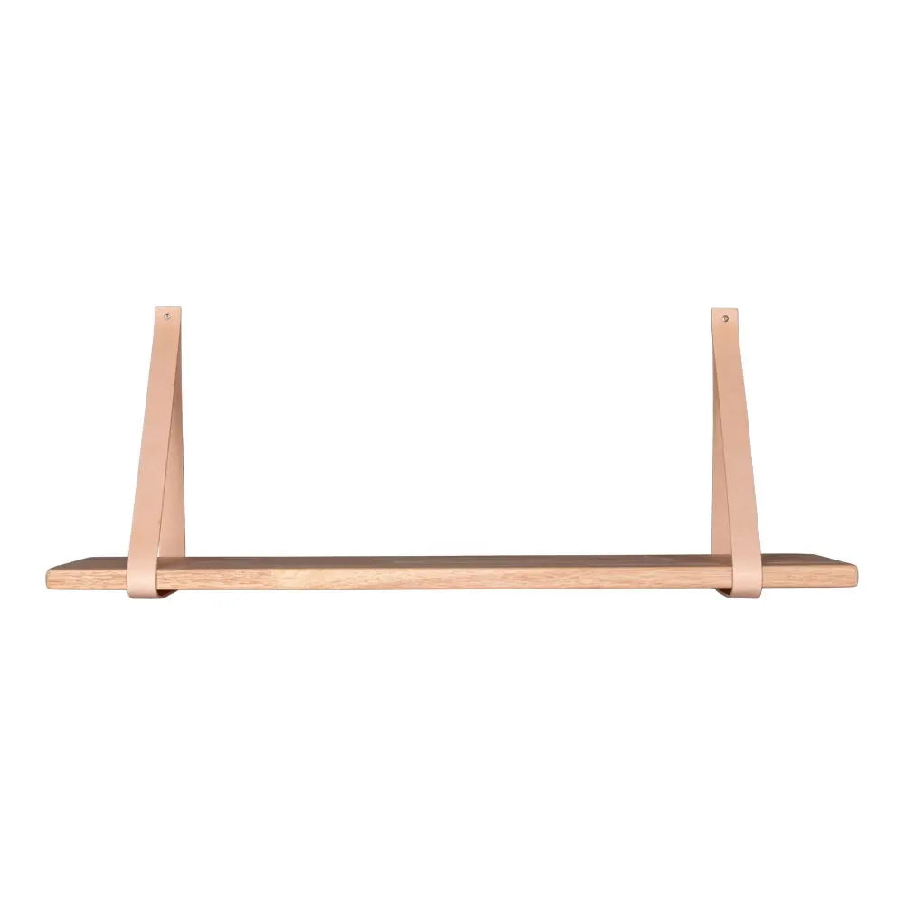 Polita din Lemn/Piele Maro L120xH2cm Forno