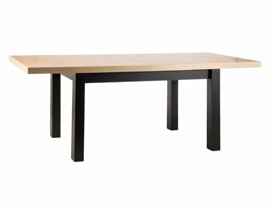 Masa extensibila din PAL Maro/Negru L140-218xH78cm Presto
