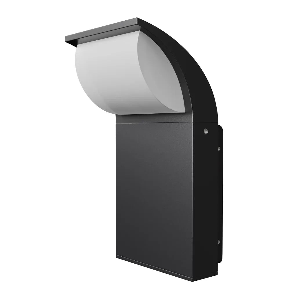 Aplica perete din Aluminiu/Plastic Gri grafit H20xL10cm Stock