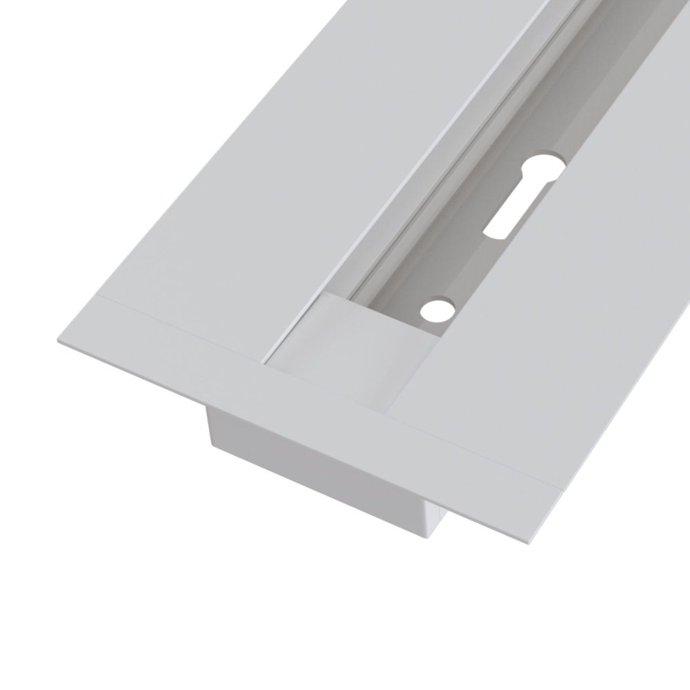 Sina incastrata Busbar trunkings Alb LED L200xH2cm