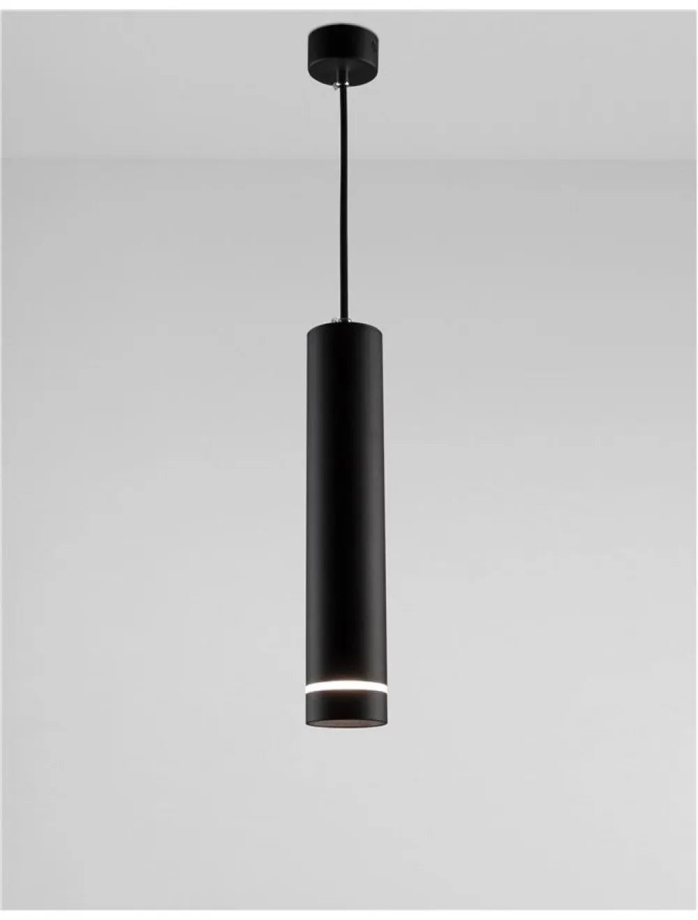 Pendul din Aluminiu Negru H150xL6cm IP20 ESCA
