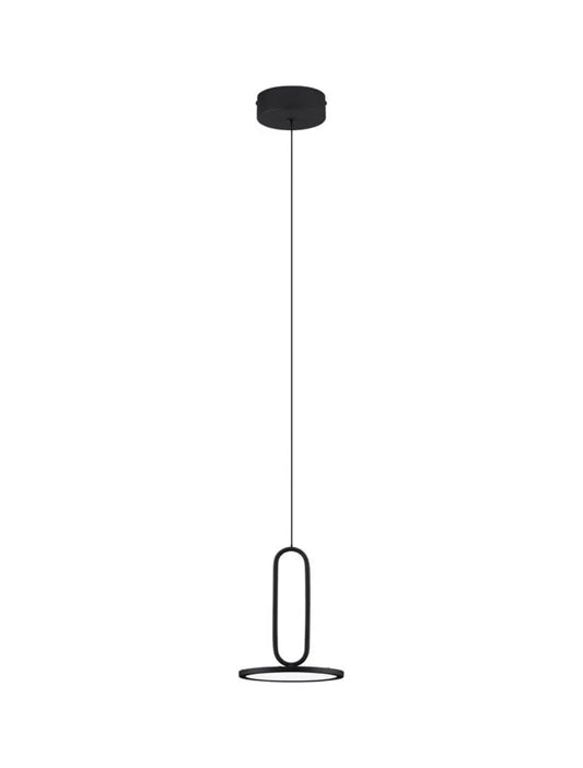 Pendul din Aluminiu Negru H180xL17.5cm IP20 12W 840lm 3000k GEA