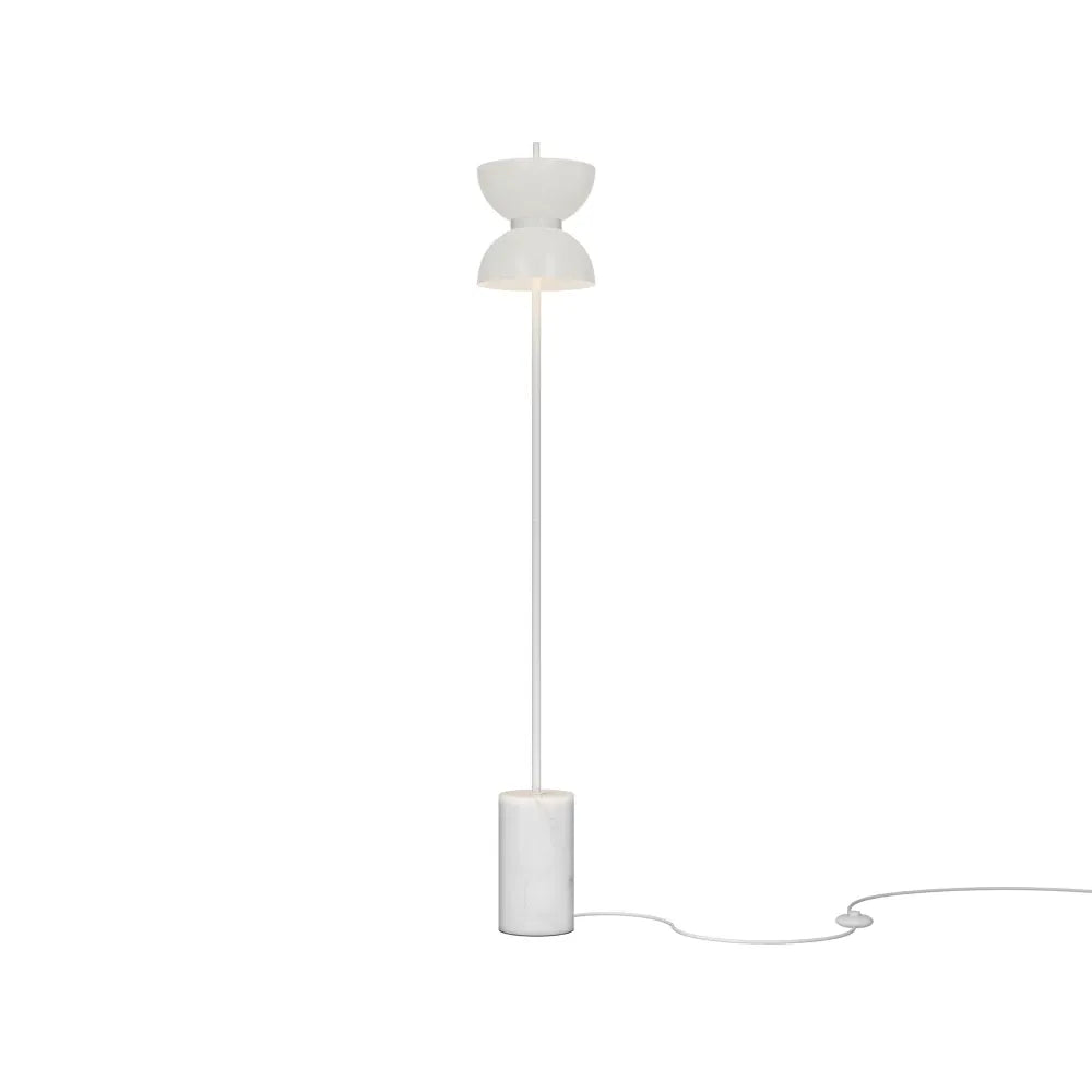 Lampa podea din Metal Alb si Sticla Alb H145xD22cm Kyoto