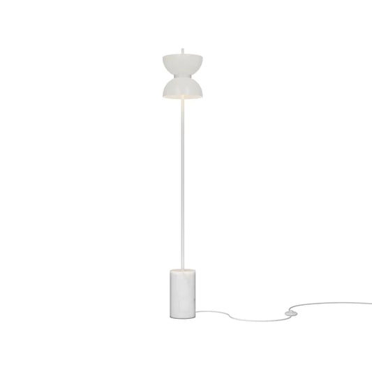 Lampa podea din Metal Alb si Sticla Alb H145xD22cm Kyoto