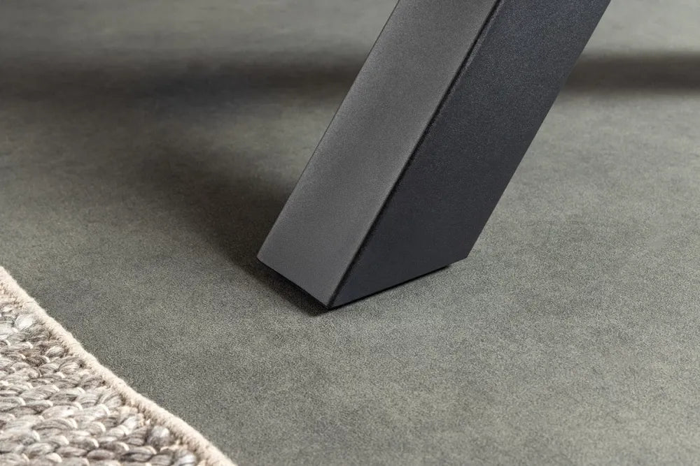 Masa din Derivat din lemn Maro si Metal Negru L180-220xH75cm Wild