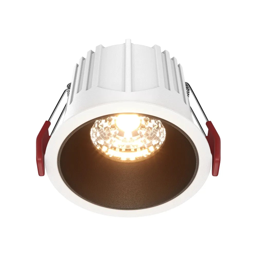 Spot incastrat din Aluminiu Alb/Negru H6.3xD8.5cm 15W 750lm 2700k Alfa LED